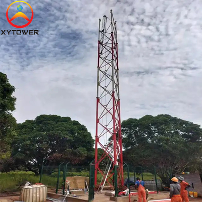 Custom Design 3 Legged Tubular Steel Lattice Antenna Wifi Telecommunication Towers