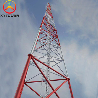 Custom Design 3 Legged Tubular Steel Lattice Antenna Wifi Telecommunication Towers
