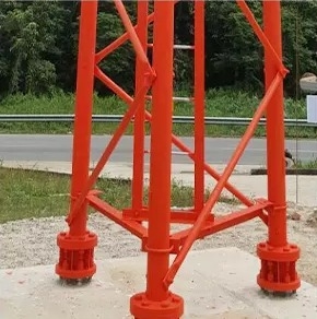 Self Supported Tubular Steel Lattice 5G Cellular Communication Tower
