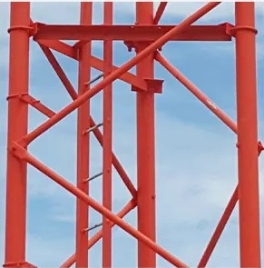 Self Supported Tubular Steel Lattice 5G Cellular Communication Tower