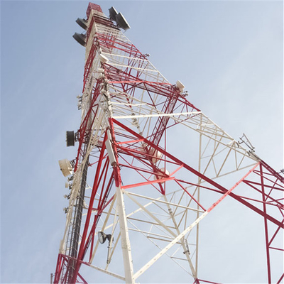 Galvanized Multi Functional Steel Angular Gsm Internet Antenna Telecommunication Towers