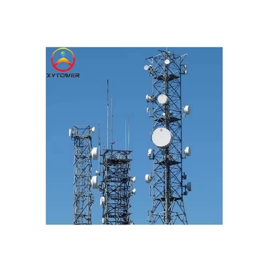 50 Meter Hot Dip Galvanized Angular 5G Internet Antenna Communication Tower
