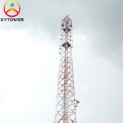 50 Meter Hot Dip Galvanized Angular 5G Internet Antenna Communication Tower
