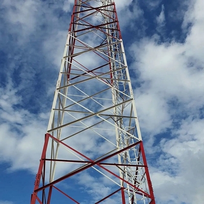 50 Meter Hot Dip Galvanized Angular 5G Internet Antenna Communication Tower