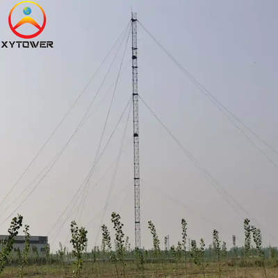 Guyed Wire 5G/4G/3G Mast Galvanized Tubular Steel Telecommunication Tower