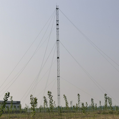 Hot Dip Galvanized Steel Tube Guyed Wire  Microwave Communication Antenna Tower