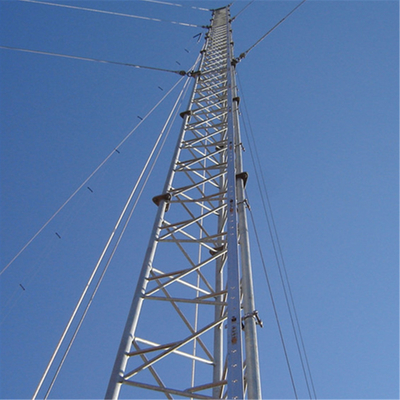 High Quality 50m Tubular Steel Wifi Antenna Telecommunication Guyed Tower