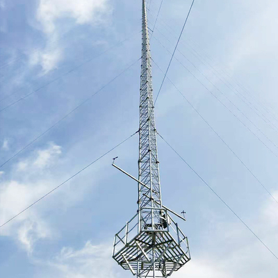 High Quality 50m Tubular Steel Wifi Antenna Telecommunication Guyed Tower