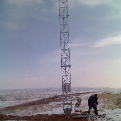 30 Meter Wire Supporting 3 Legged Tubular Telecommunication Steel Guy Wire Lattice Triangle Triangular Mast Guyed Tower