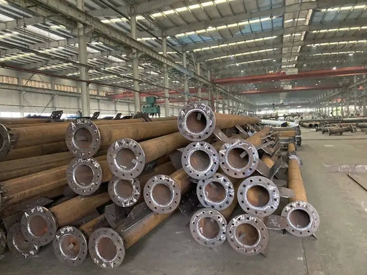3 Legged Steel Tubular Self Supporting Hot Dip Galvanized 40m Telecom Cell Tower
