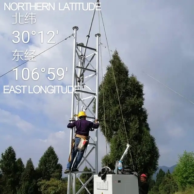 Hot Dip Galvanized Gsm Steel Tubular Lattice Guyed Wire Telecommunication Towers