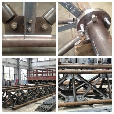 Hot Dip Galvanized Gsm Steel Tubular Lattice Guyed Wire Telecommunication Towers