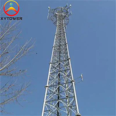Customized Design 3 Legged Steel Lattice 5G Wifi Telecommunication Tubular Antenna Tower