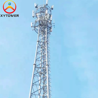 20m Four Legged Steel Tube Antenna Microwave Cellular Communication Tower