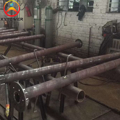 5G Cell Signal Single Pipe Telecommunication Rooftop Pole