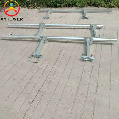 Self Supporting Hot Galvanized Steel Pipe Telecommunication Rooftop Antenna Tower
