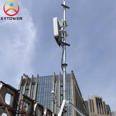 Galvanized Steel Pipe Wifi Antenna Communication Rooftop Pole