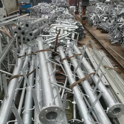 Galvanized Steel Pipe Wifi Antenna Communication Rooftop Pole
