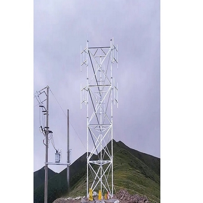 12m Telecommunication Steel Tube Rooftop Cellular Tower