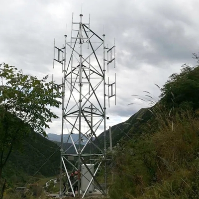 12m Telecommunication Steel Tube Rooftop Cellular Tower