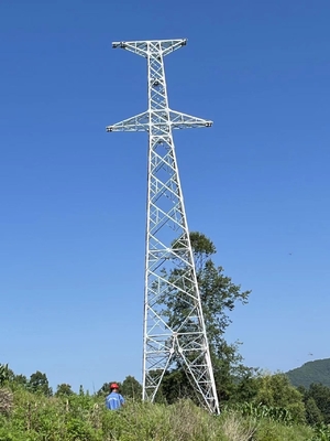 High Voltage Galvanized Lattice Power Transmission Tower