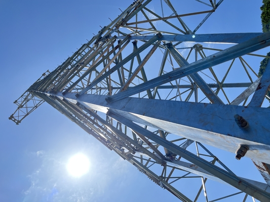 High Voltage Galvanized Lattice Power Transmission Tower