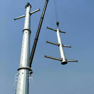 35kV Galvanized Octagonal Electrical Steel Pole With High Quality and Low Price