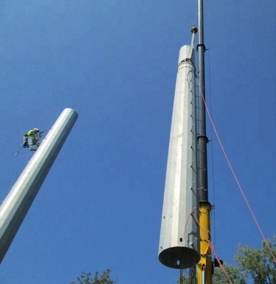 30M Galvanized Steel Tube Communication Antenna Mounting Pole