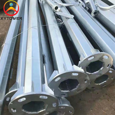 China Factory Wholesale Galvanized Steel Circular CCTV PTZ Camera Monitoring Pole