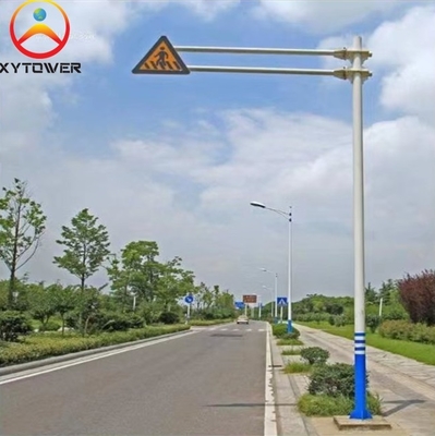 Suppliers High Quality E-Shape 8 Meter Outdoor Aign Arm Traffic Sign Pole