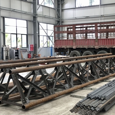 Hot Dip Galvanized Electrical Power Steel Round Poles Towers Transformer Steel Structures