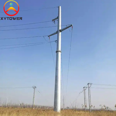 Hot DIP Galvanized Steel Utility Pole 35FT 40FT Power Monopole