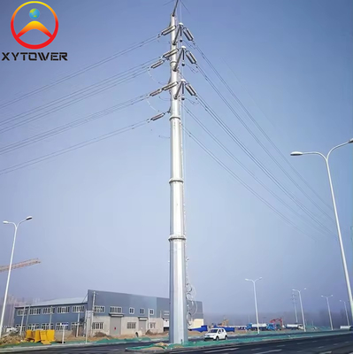 Wholesale  Manufacturers 220kv Transmission Line Electric Power Tubular Tower